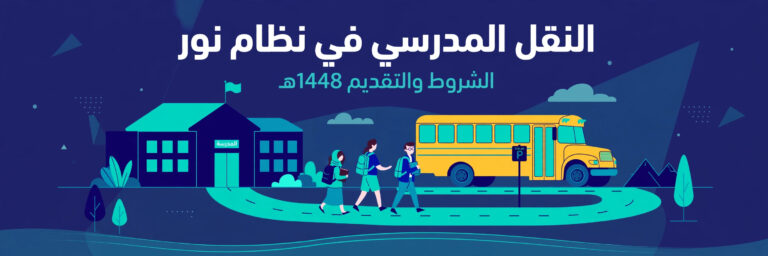 النقل المدرسي في نظام نور: صورة توضيحية