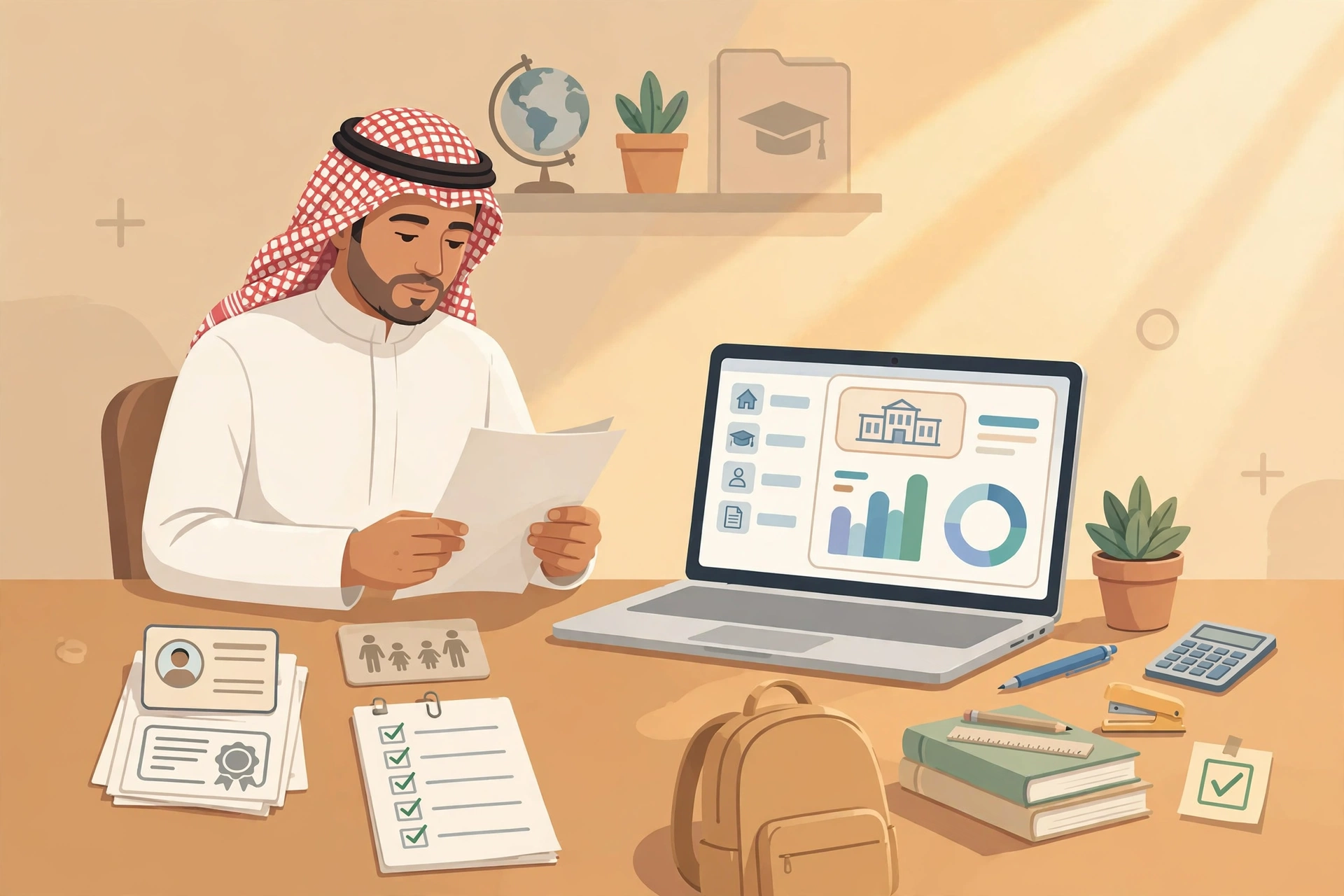 مراجعة البيانات والمستندات قبل إرسال طلب إضافة الطالب