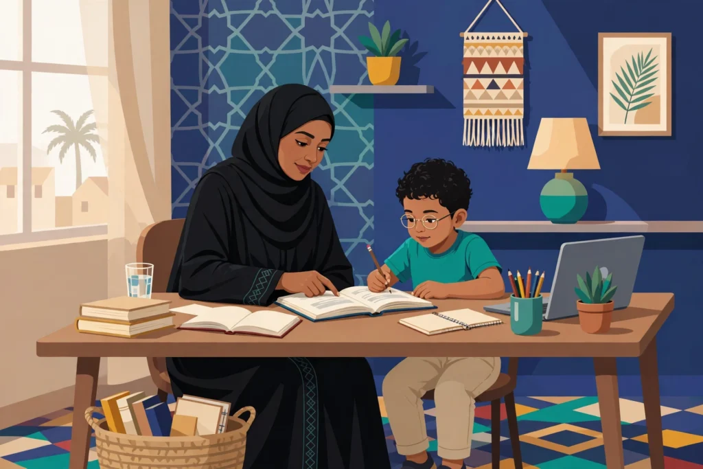 رسم توضيحي لخدمات ولي الأمر في نظام نور